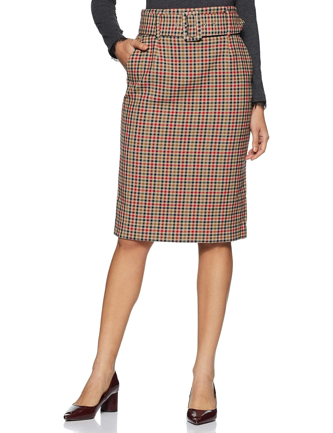 Buy Marks & Spencer Cotton Pencil Skirt at Amazon.in