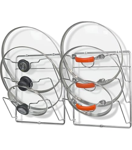 Support Couvercle Casserole avec Ventouses, Support de Couvercle de Pot Mural Réglables, Porte Couvercle Sans Percage, Range Couvercle Casserole Rotatif Pour Cuisine, Chambre à Coucher(2 Pièces Support Couvercle Casserole avec Ventouses, Support de Couvercle de Pot Mural Réglables, Porte Couvercle Sans Percage, Range Couvercle Casserole Rotatif Pour Cuisine, Chambre à Coucher(2 Pièces
