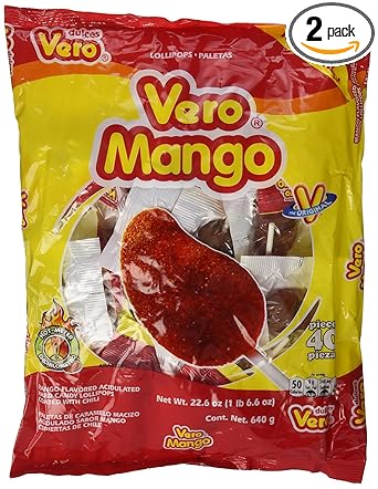 Vero Spicy Mango Lollipop 40 Pcs (Pack 