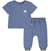 HUGGIES unisex-baby One Pocket T-shirt and Pants 2-piece Outfit Set
