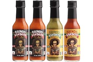 Gringo Bandito Super Hot Sauce Variety Pack, 5 Fl Oz (Pack of 4)