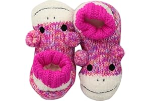 Fuzzy Babba Girl's Critter Knitter Slipper Socks
