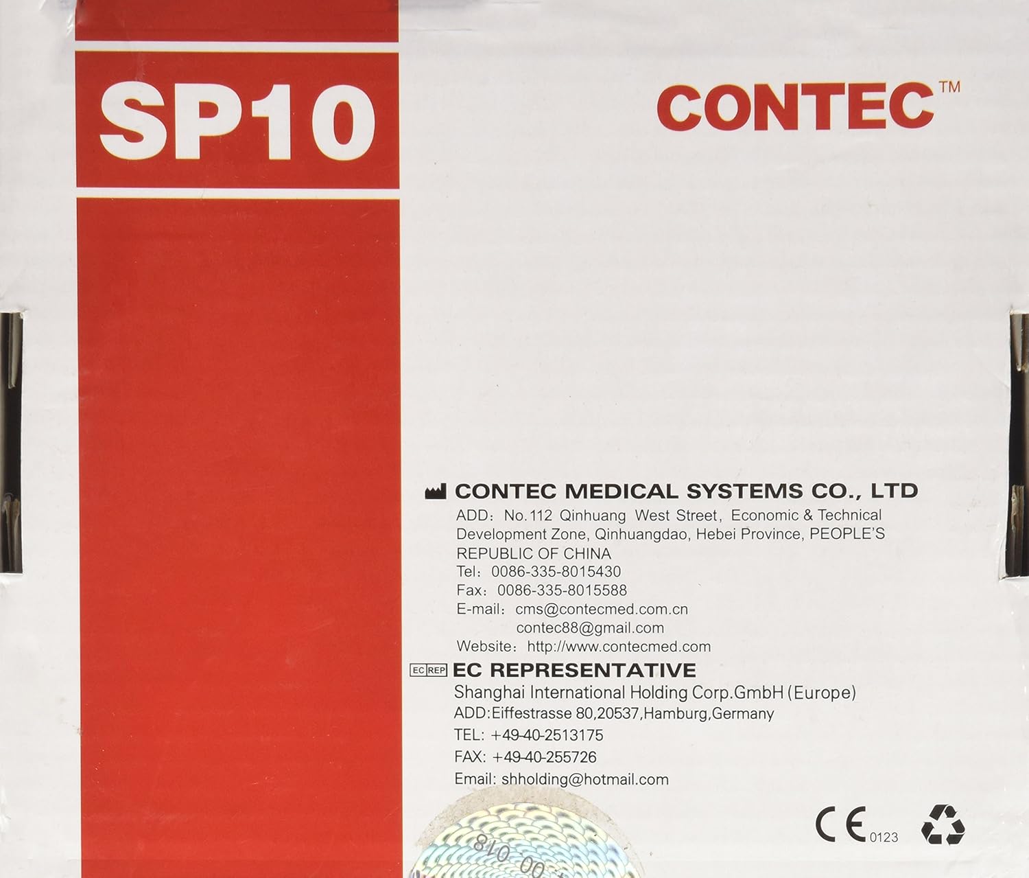 Contec SP10 Spirometer Diagnostic Notebook with Colour Display and PC Software - Image 4
