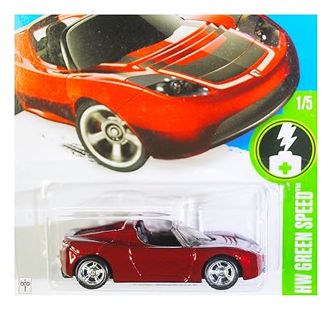 2016 Hot Wheels Super Treasure Hunt Hw Green Speed 15 Tesla Roadster 241250 Rare