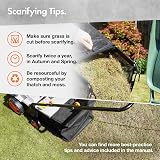 VonHaus Electric Lawn Scarifier/Aerator 1800W 38cm Working Width 55L Box view 3
