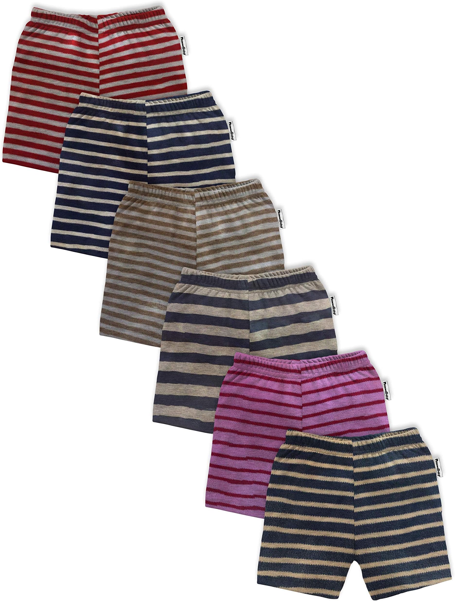 Regular Unisex Printed Shorts, Regular Shorts for Girls and Boy's, (Set of 6, Multi-Coloured)