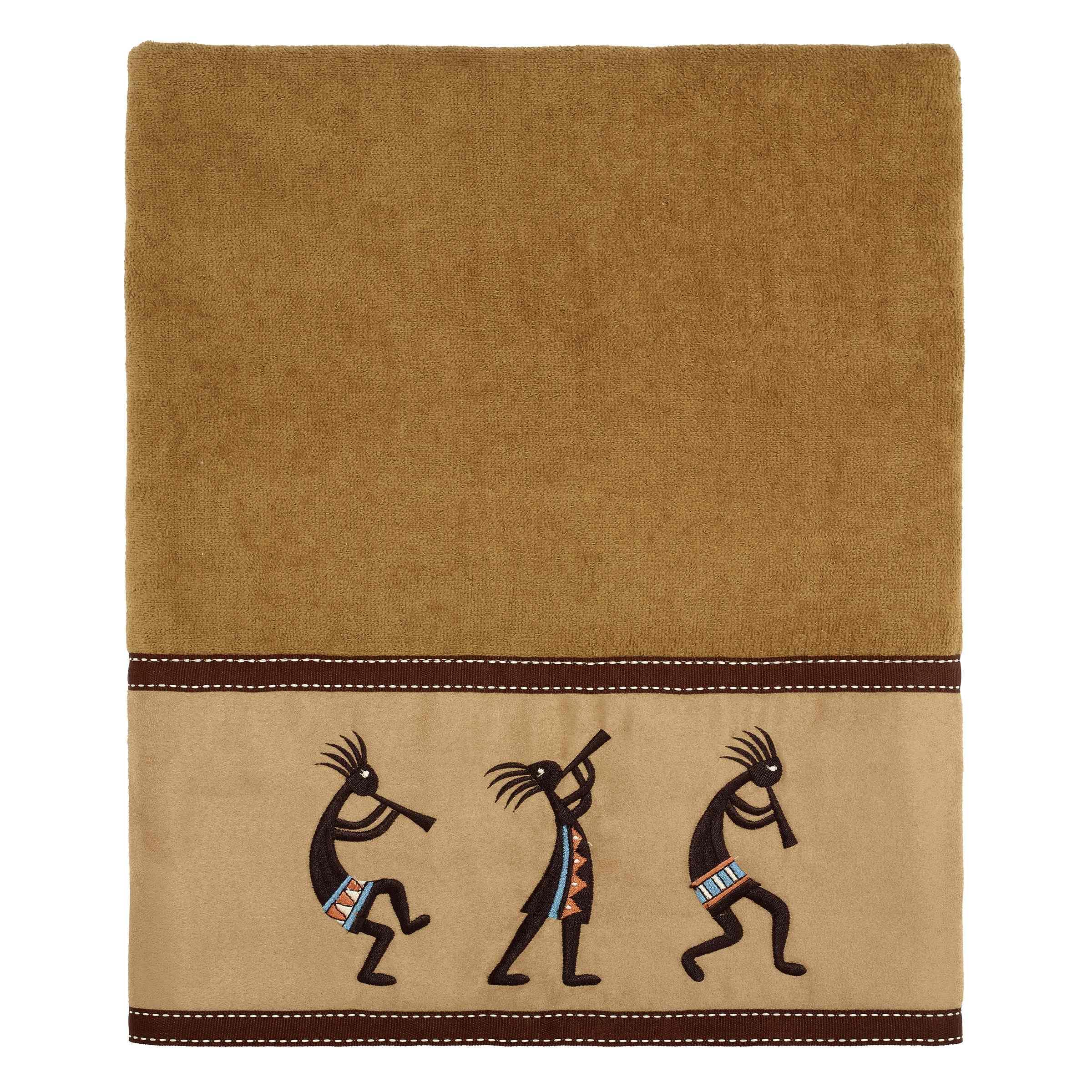 Avanti Linens Kokopelli Bath Towel, Nutmeg