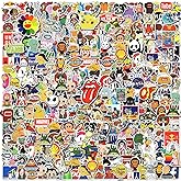 Cool Stickers for Adults, Brand Stickers for Water Bottles, Waterproof Vinyl Stickers Pack for Laptop, Skateboard, Luggage
