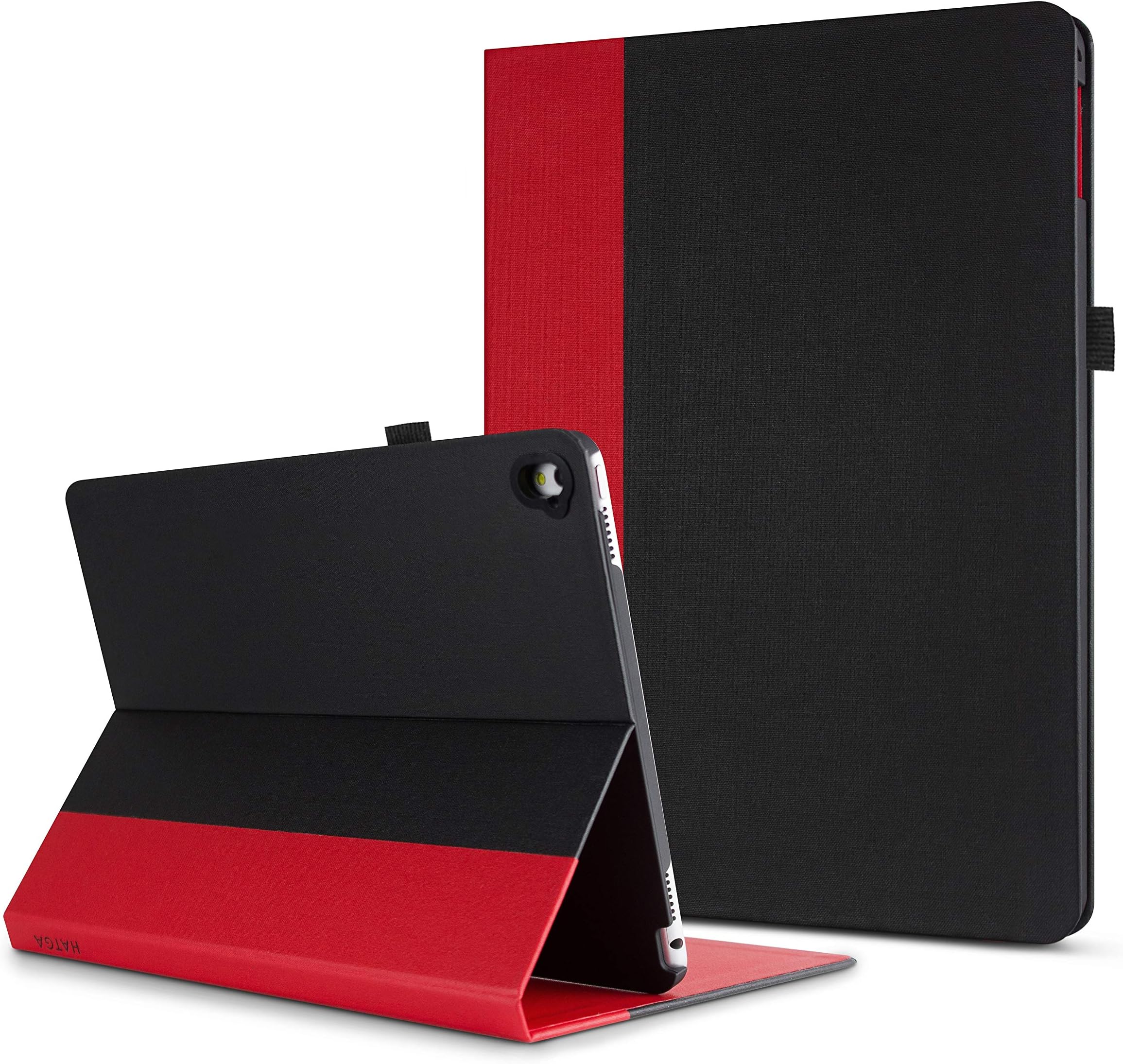 HATGA CASE iPad Pro 10.5 Case Cover [2017] [Model A1701, A1709] Sleep/Wake Function & Magnetic Closure – Black/Flare