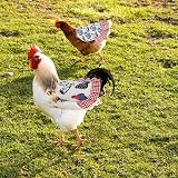 AIEX 4 Pack Chicken Saddle Hen Apron Poultry Back Wing Protection Elastic Straps view 6