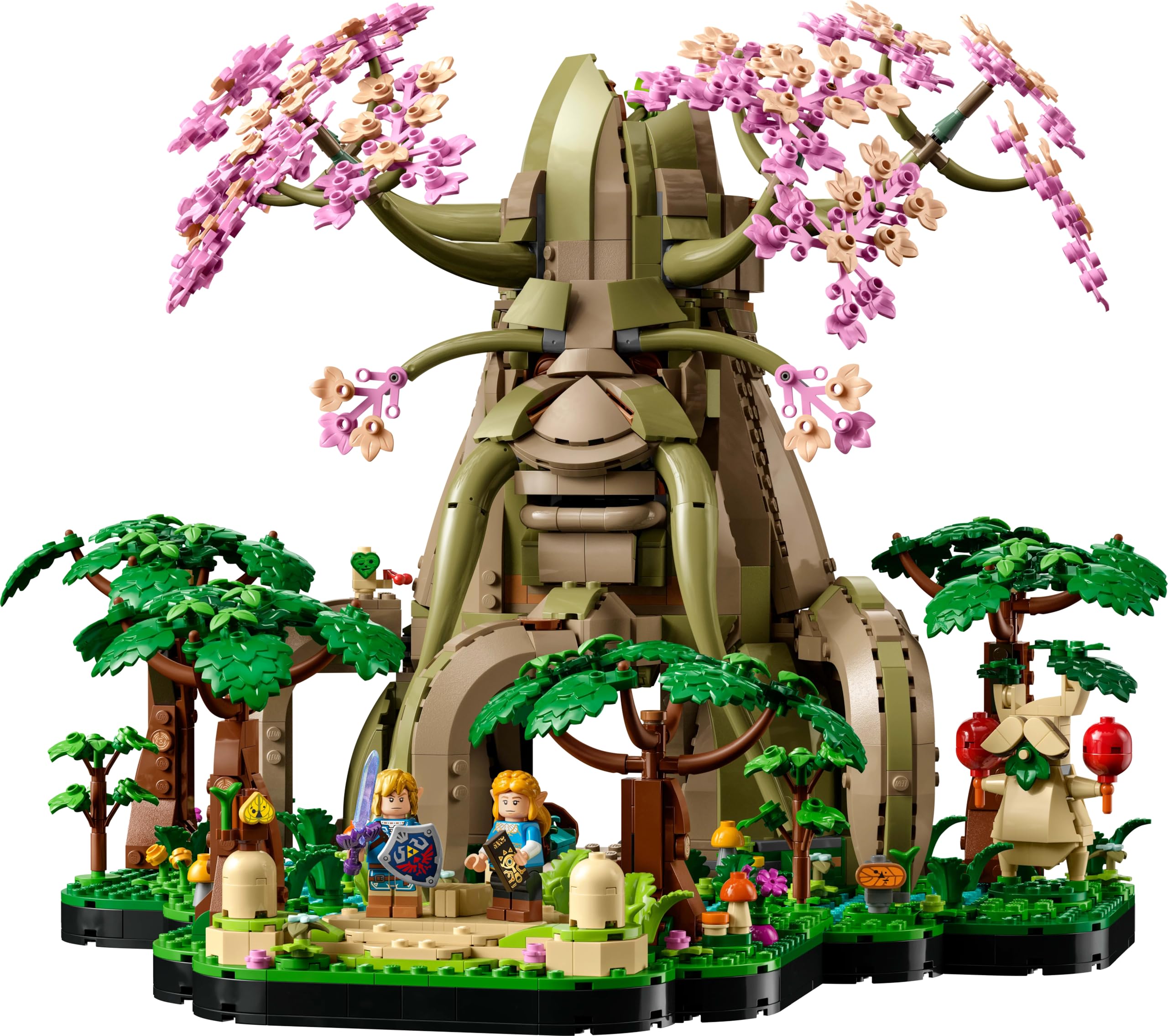 LEGO The Legend of Zelda Deku-Baum 2-in-1 - Sammlerstück zum Ausstellen mit Prinzessin Zelda & 3 Link Minifiguren - Bauset für Erwachsene & Geschenkidee für Videospiel-Fans - 77092 4