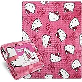 Get Trend Hello Kitty Sanrio Waffle Blanket for Girls, Teens, Women, 51 x 59 in, Throw Blanket, Throw for Bed, Room Decor, Kawaii Gifts for Her (Pink Hello Kitty)