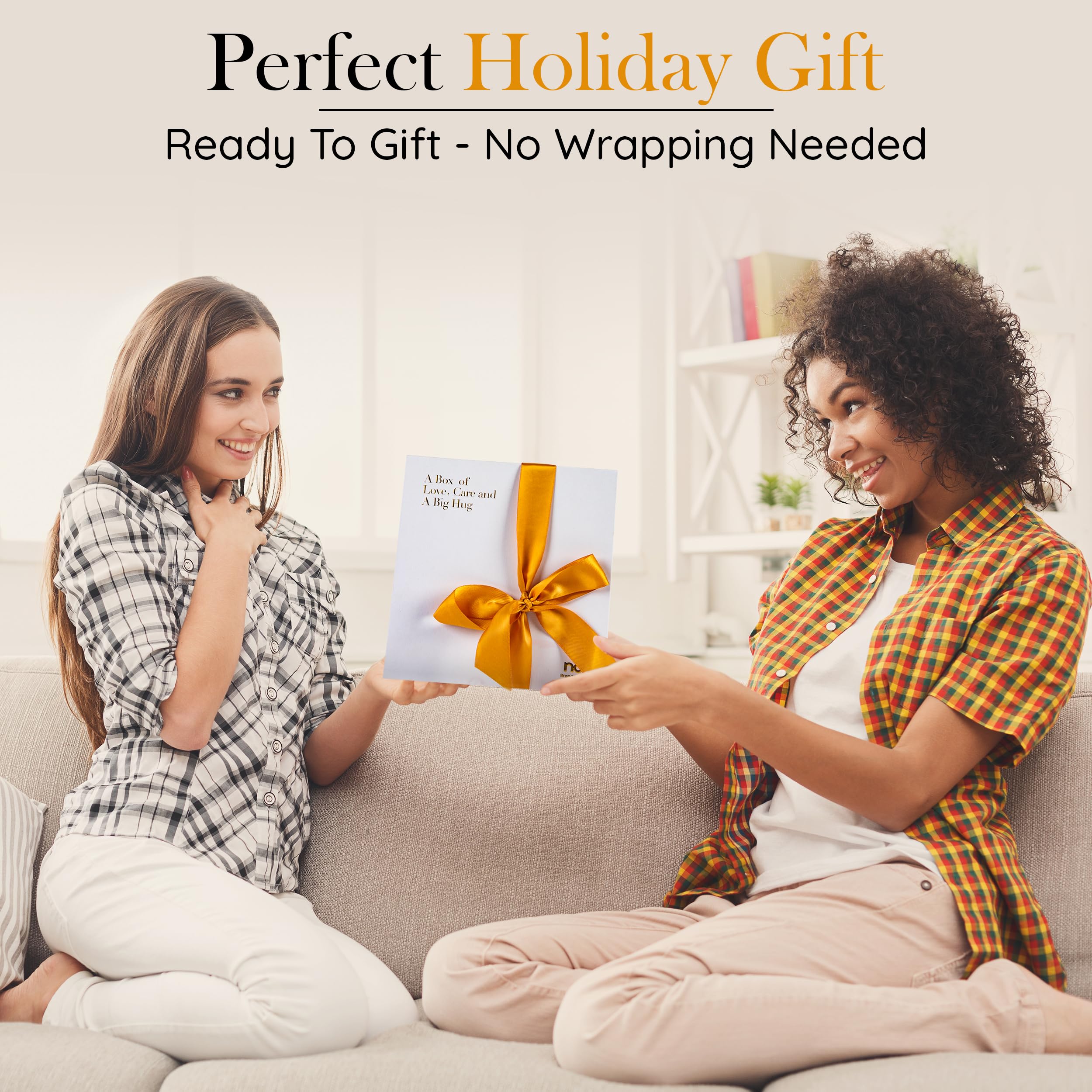 Self Care Gifts for Women, Birthday Care Package, Get Well Soon Relaxing Spa Gift Busket Thinking of You Gift Set for Her Sister Best Friend