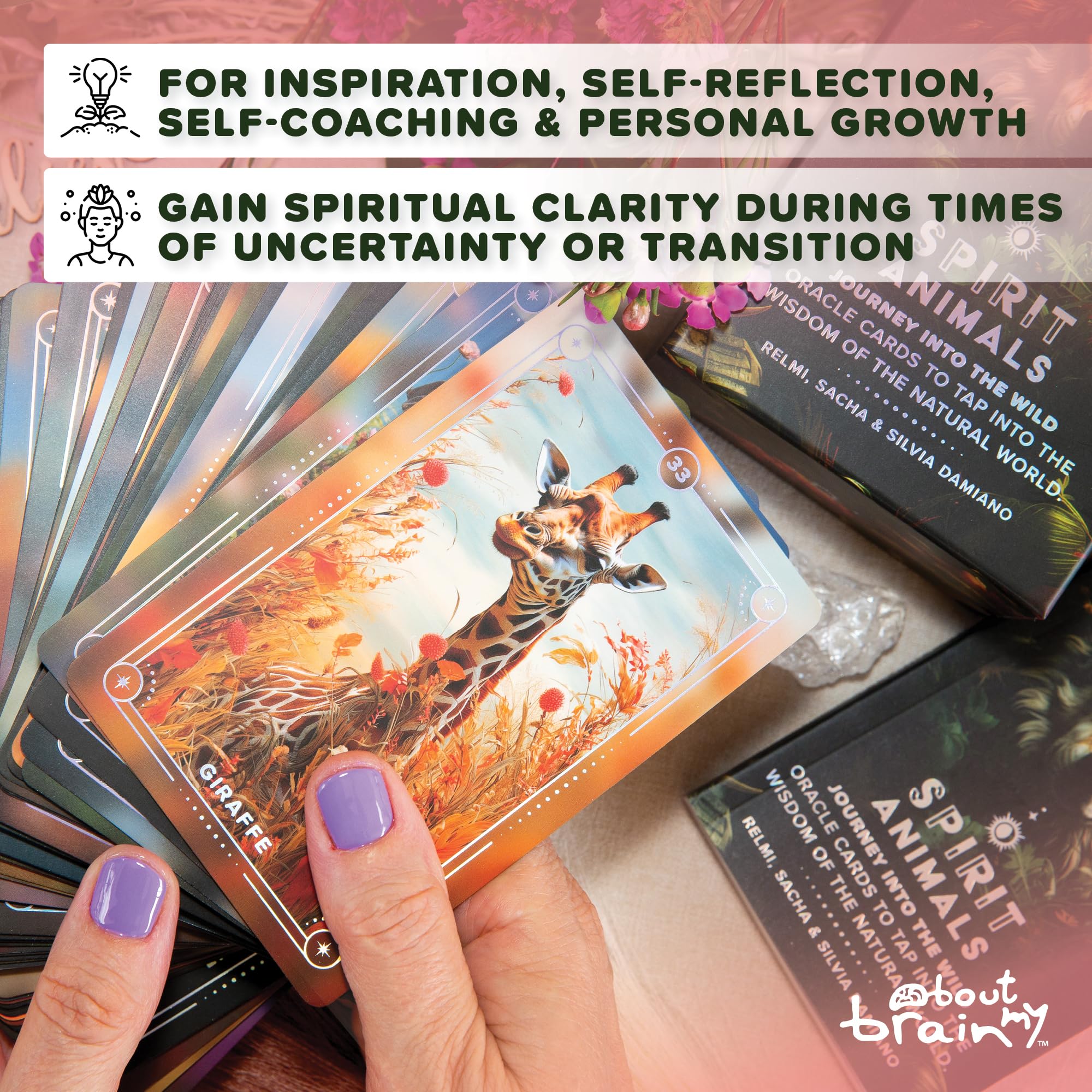 Spirit Animals Oracle Deck | 96 Oracle Cards and Pocket Guidebook | Journey Into The Wild | Complement Your Tarot Card Practice