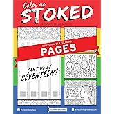 Coloring Broadway - Heathers Inspired Coloring Pages (Set of 4) “Color Me Stoked” Collection, Broadway Musical Merchandise, Card Stock (8 1/2” x 11”), Ideal Gift for a Broadway Theater Lover