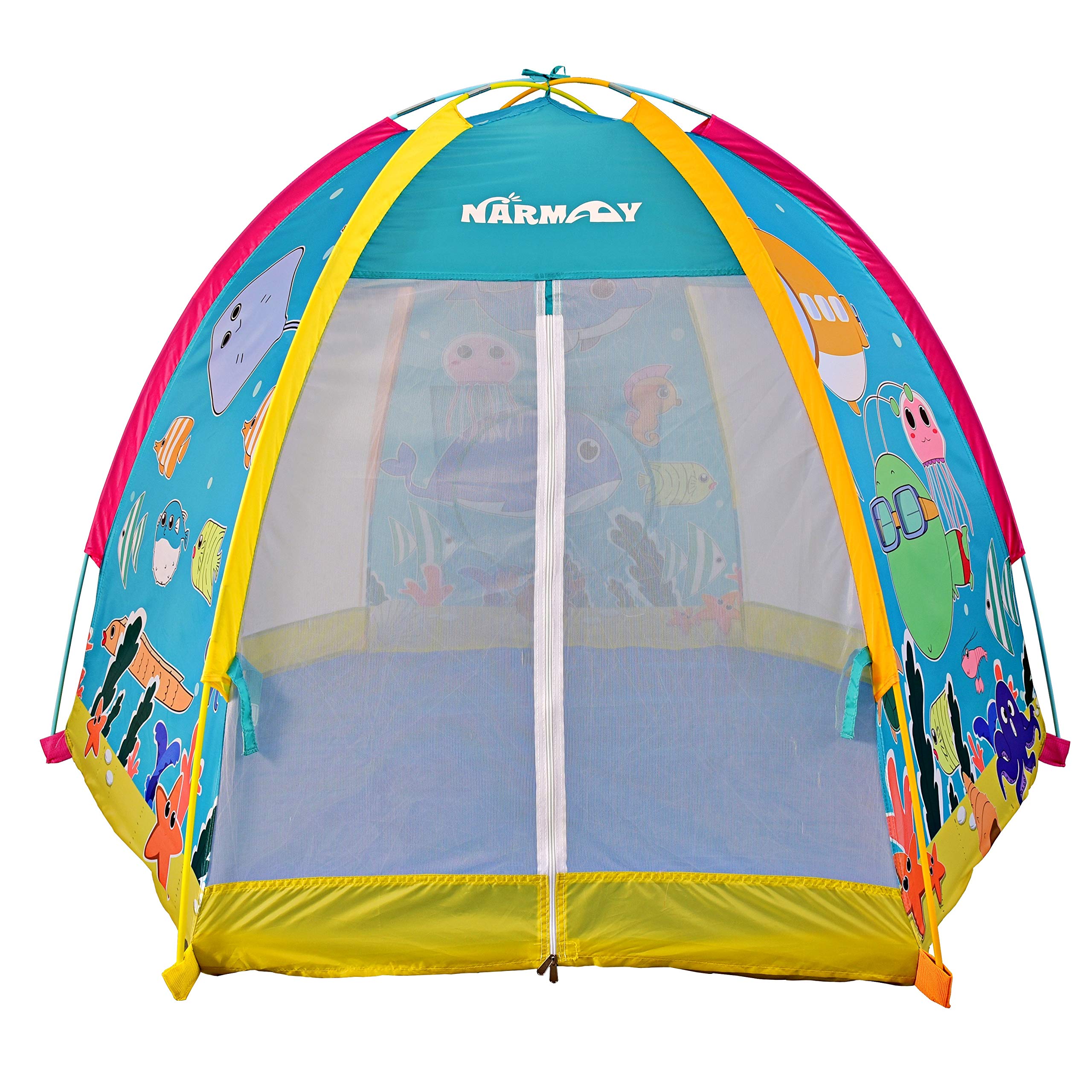 NARMAY® Play Tent Ocean World Dome Tent for Kids Indoor/Outdoor Joy - 72 x 60 x 42 inch