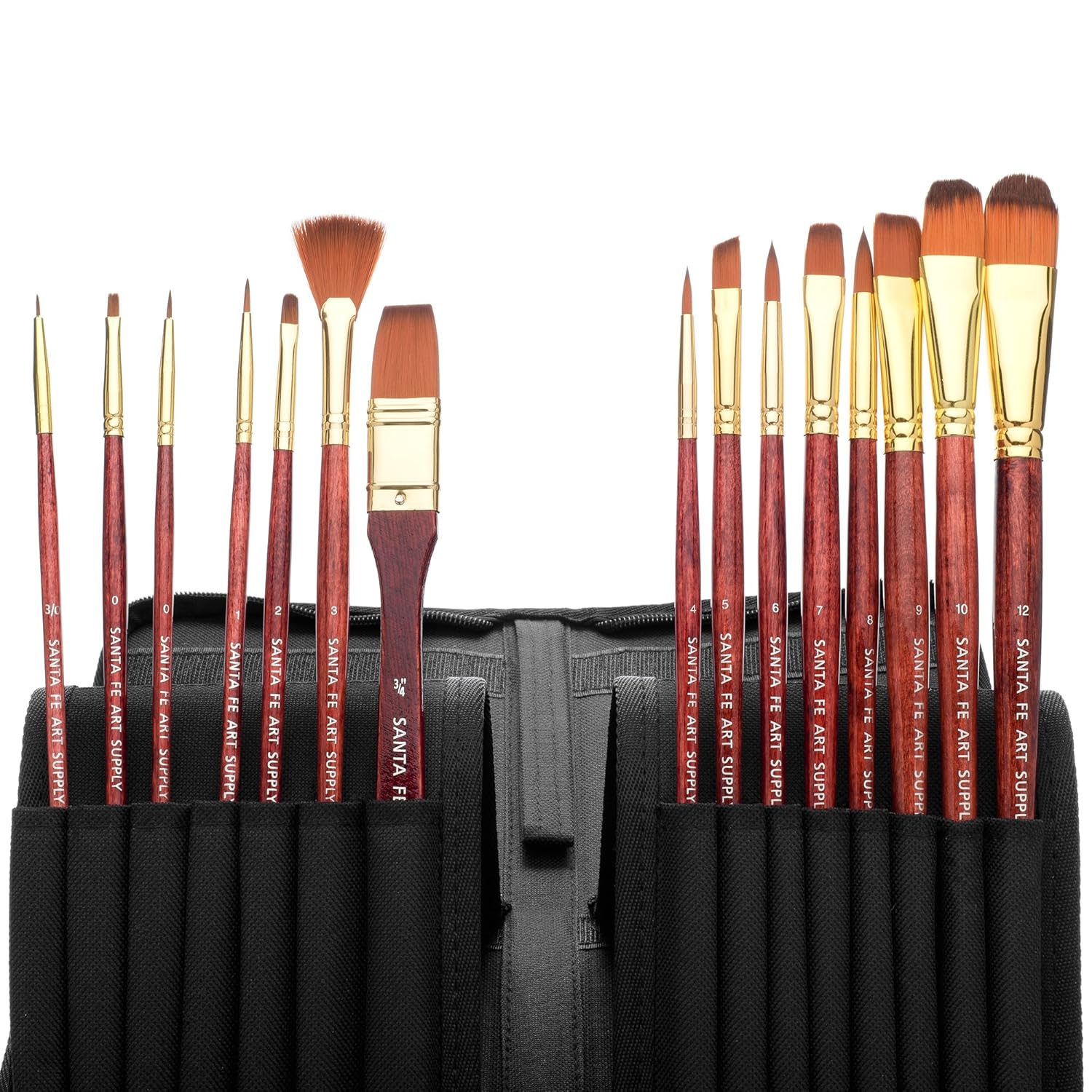 Santa Fe Art Supply Best Quality Artist Paintbrush Set.