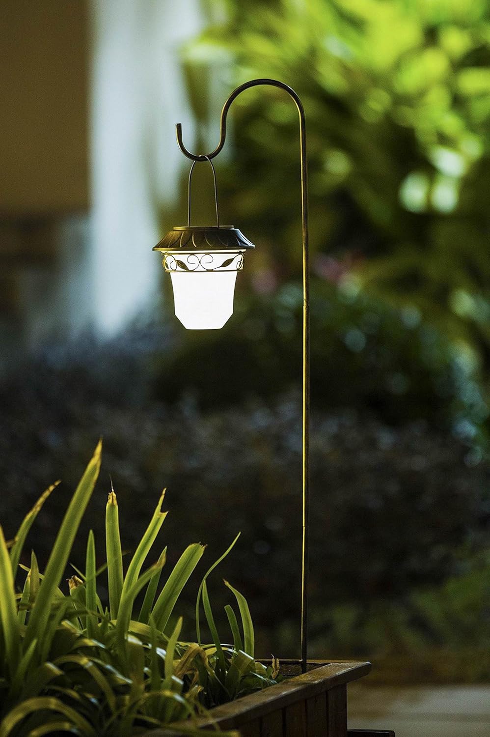 outdoor shepherds hook on Amazon Com Winsome House Decorative Leaves Hanging Solar Lights With Shepherds Hook Set Of 2 Garden Outdoor
