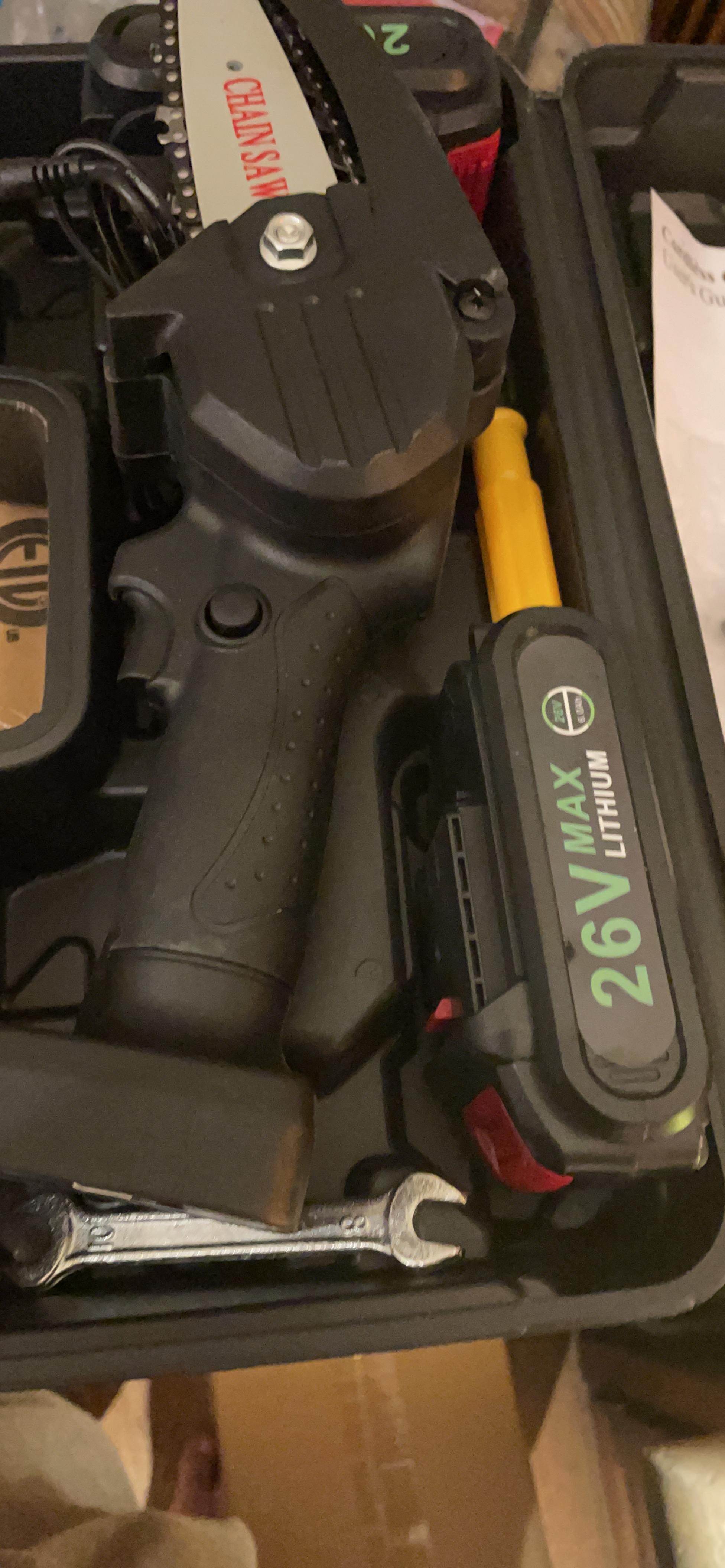 10/mo Finance Mini Chainsaw, 4inch Cordless Electric Chainsaw with