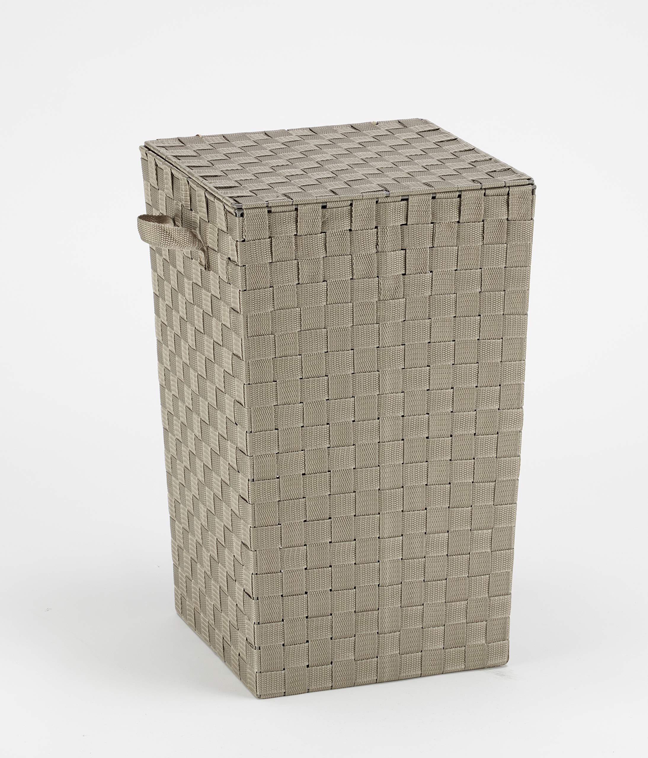 Garden Friend P1511075 Laundry Basket in Polyester Fabric Taupe