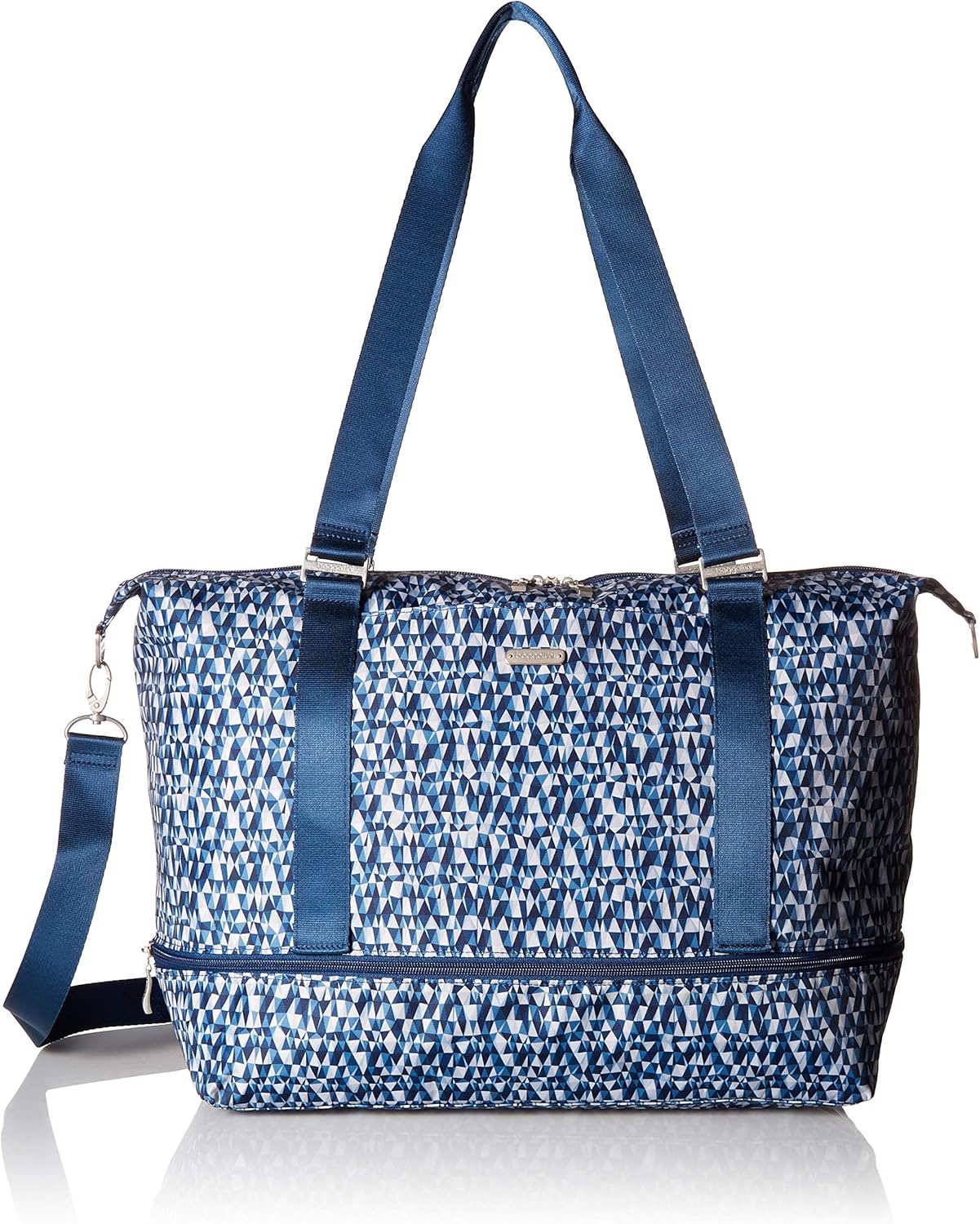 Baggallini Expandable Carry on Duffel, Blue Prism , One