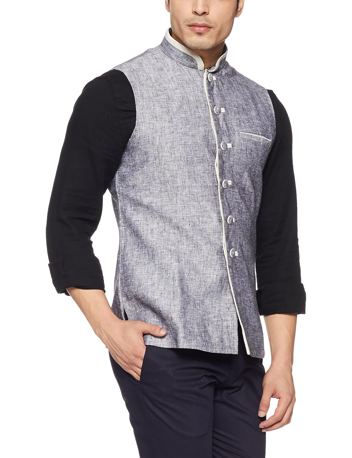 manu men's silk jacket