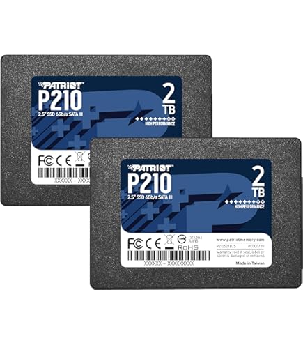 Patriot P220 2TB Internal SSD 2 Pack - SATA 3 2.5