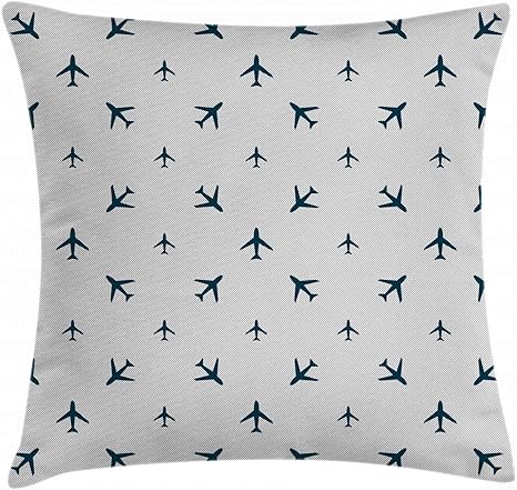 Ambesonne Airplane Throw Pillow Cushion 