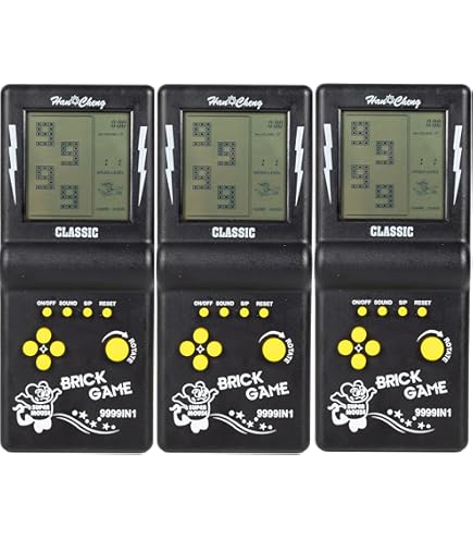Desyeryamimi Handheld Brick Game Console,3.5-inch Large