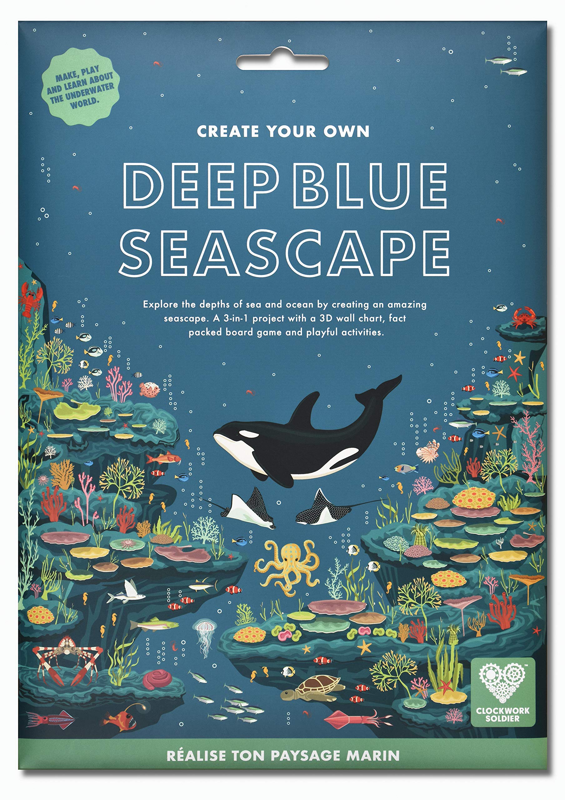 Clockwork Soldier CREATE YOUR OWN DEEP BLUE SEASCAPE- Board Game & Poster