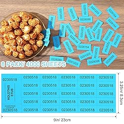 Kosiz 4000 Sheets Raffle Ticket with 25 Bid Numbers