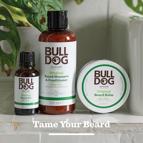 BULLDOG SKINCARE – GROOMING ORIGINAL BEARD OIL TAMES AND CONDITIONS BEARD 30 ML