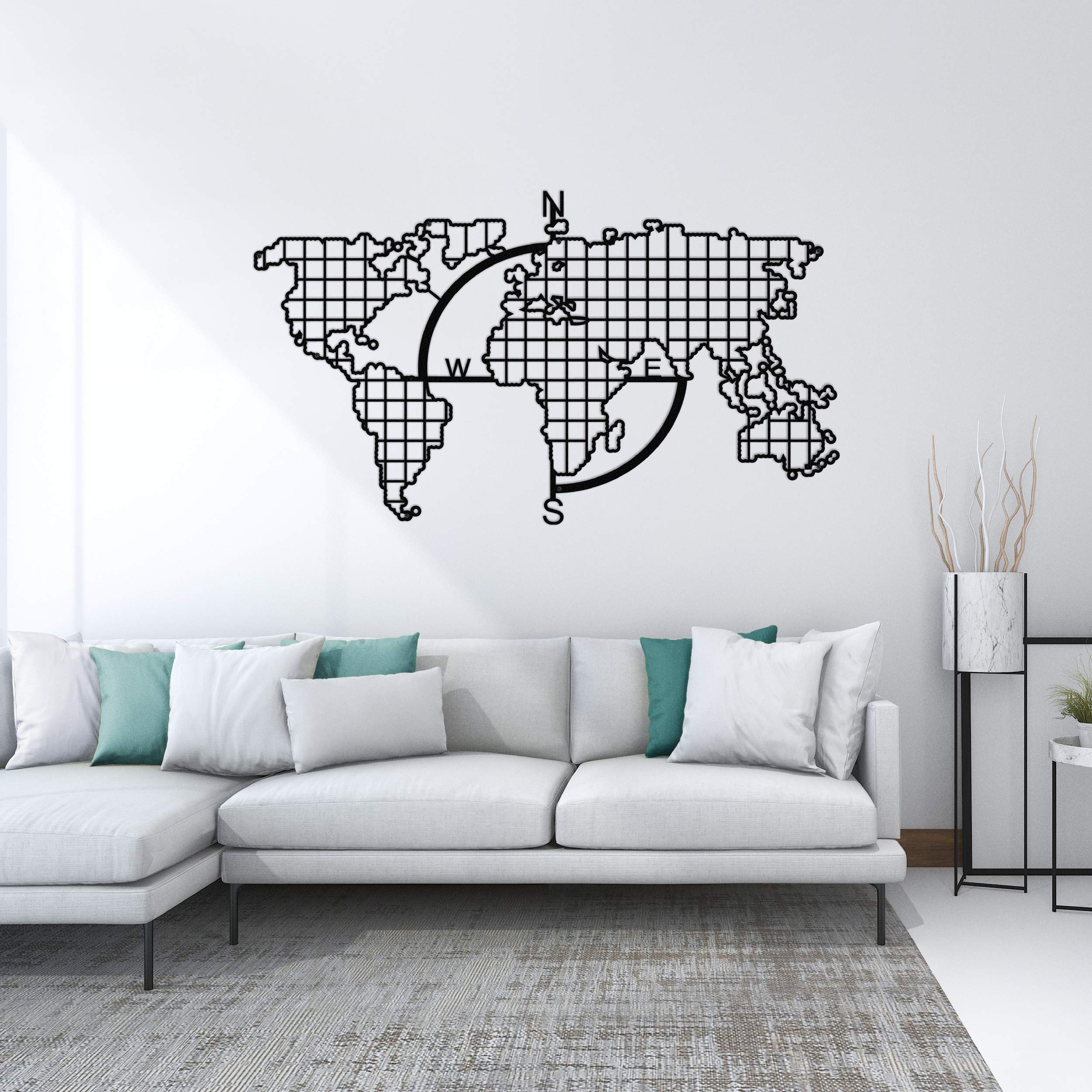 Homemania Wall Decoration, Metal, Black