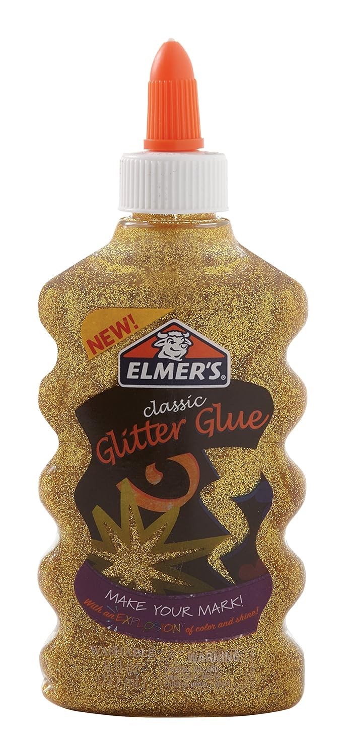 Elmer's Glitter Glue 177ml Gold Office & School Supplies