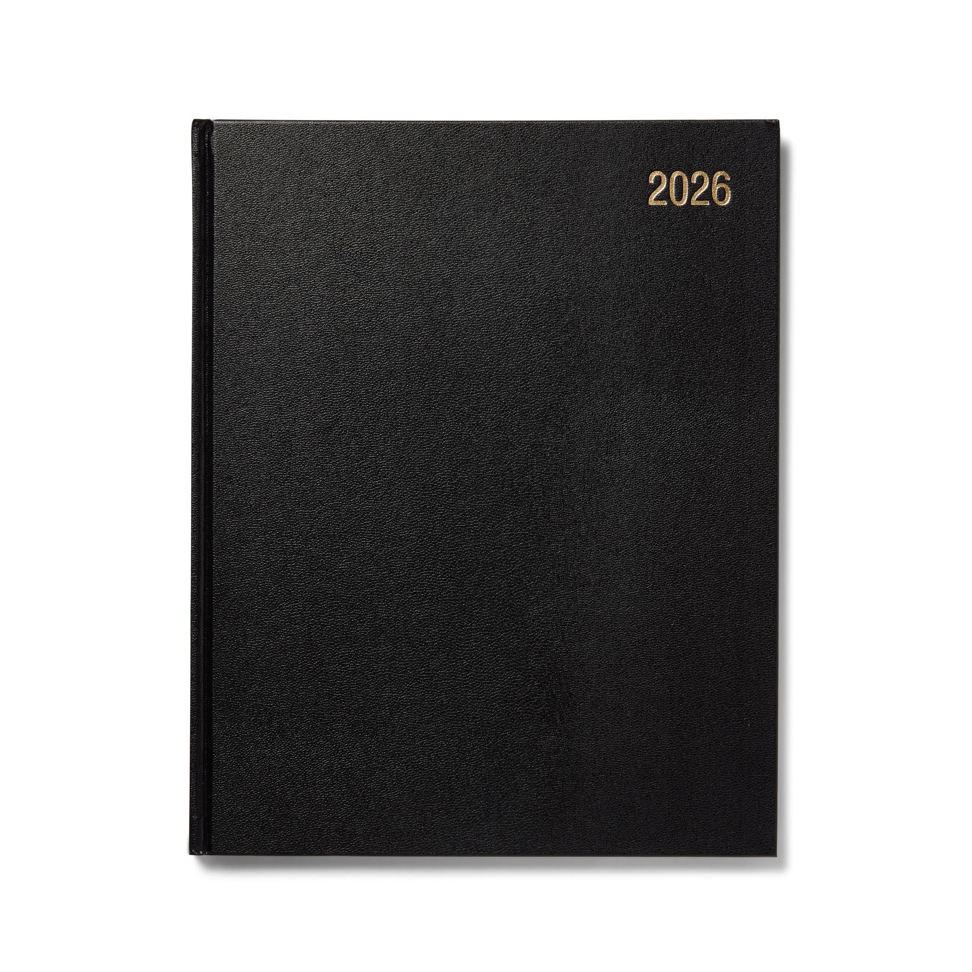 Morgan's Direct 2026 Diary Quarto Desk Diary Week to View Appointments Planner with Hard Cover - Black