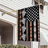 FLAGWIX Boho Native American Flag, Patriotic American Decoration Flags - House Flag 30x40, Decorations For Home, Outside - Native American Decor, Double Sided, Heavy Duty Canvas Flag Indoor Outdoor