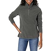 Amazon Essentials Women's Classic-Fit Long-Sleeve Quarter-Zip Polar Fleece Pullover Jacket (Available in Plus Size)