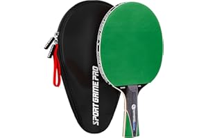 SPORT GAME PRO Ping Pong Paddle with Killer Spin + Case for Free - Professional Table Tennis Racket for Beginner and Advanced Players - Improve Your Ping Pong Skills with JT Ping Pong Paddle Set