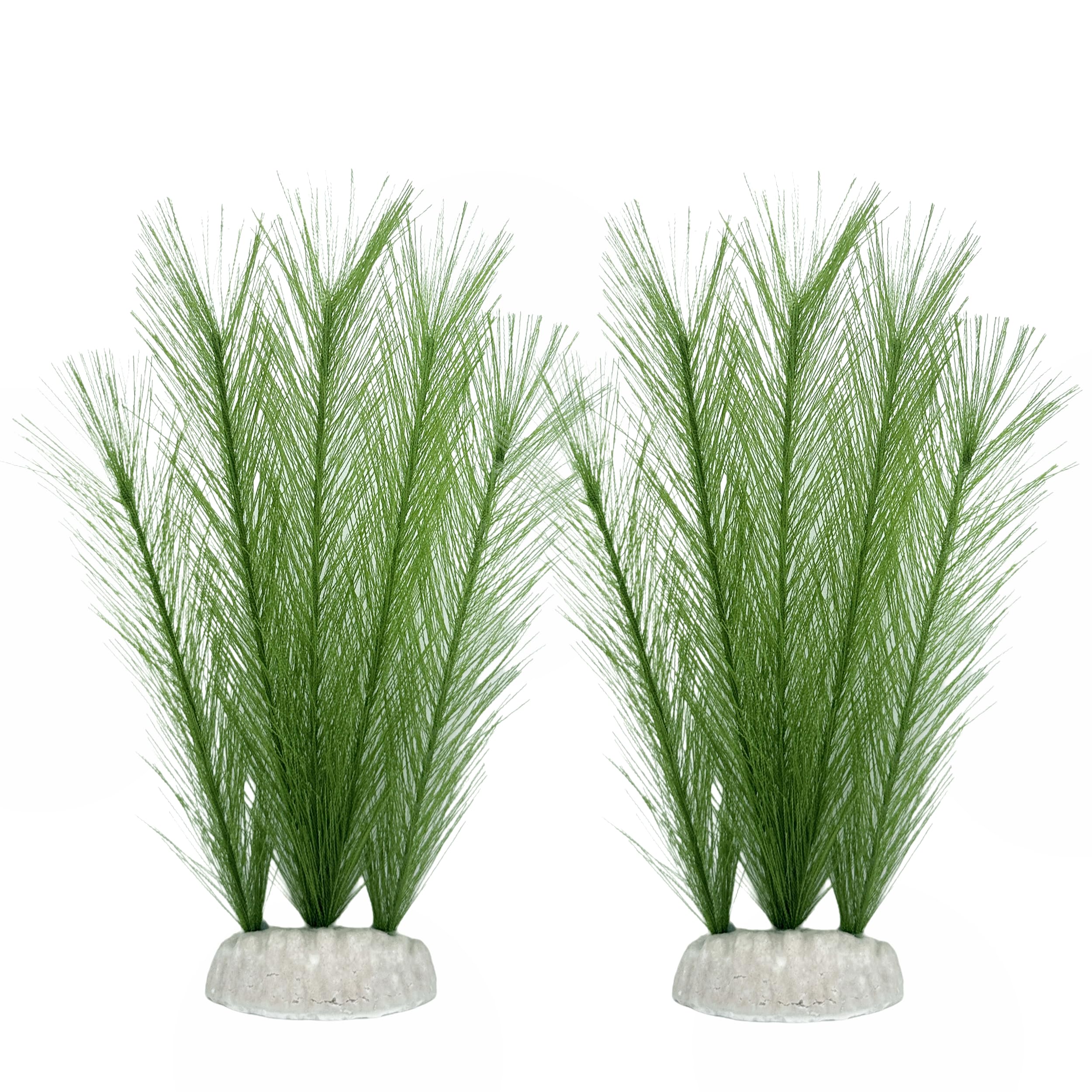 Photo 1 of M2cbridge Plastic Fish Tank Plants Soft Silk Water Grass Reptile Waterweed for Terrarium Simulate Aquatic and Aquarium Landscape(2pcs,8")