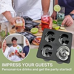 DRINKSPLINKS Silicone Ice Cube Mold Tray - Custom