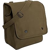 Rothco Canvas Map Case Shoulder Bag – Rugged Crossbody EDC Utility Storage