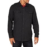 Amazon Essentials Men's Flannel Shirts, Long-Sleeve, Slim-Fit, Two-Pocket, Plaid