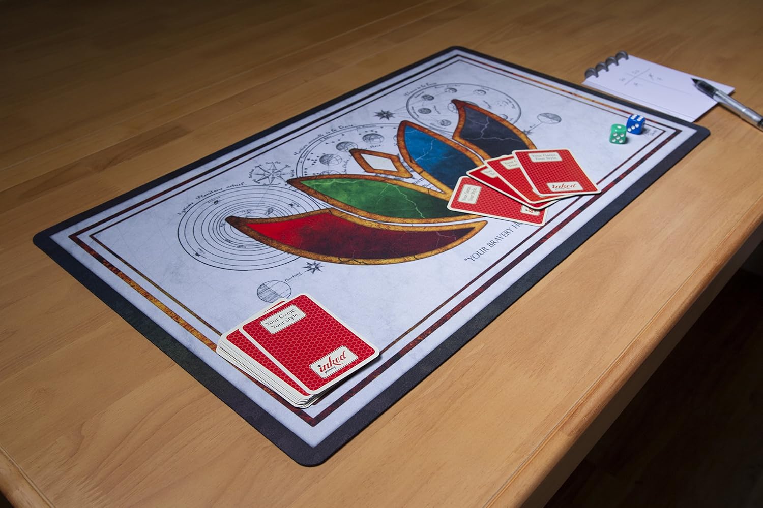 White Version MTG Playmat Your Game Playmat Inked Gaming MTG LGBT Your