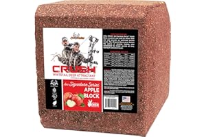 Ani-Logics Outdoors Crush Apple Block Attractant - Long-Lasting Deer Feed & Attractant for Herd Health, Antler Growth, and Consistent Site Visits - 20 lb