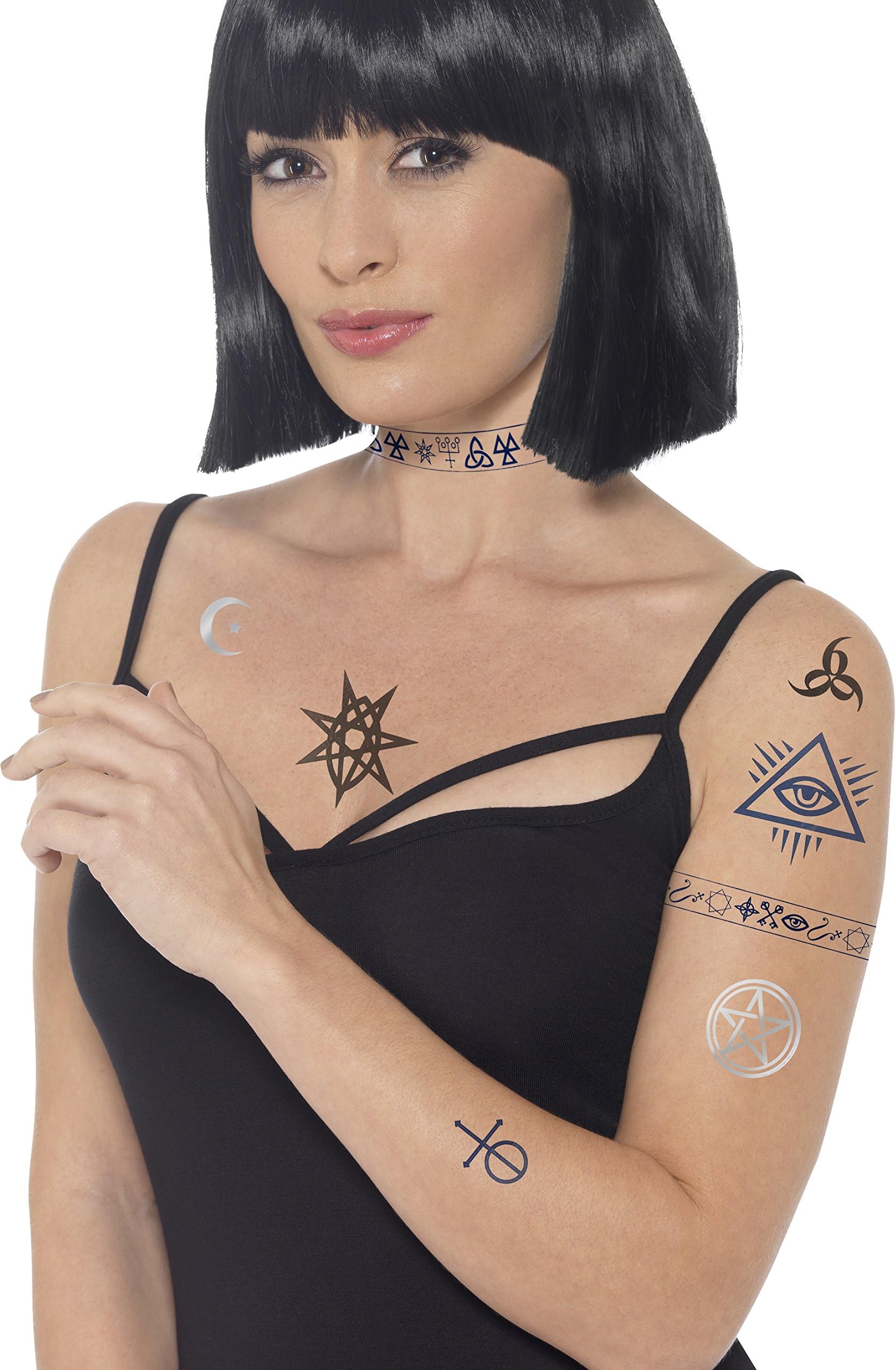 Smiffys 45586 Occult Tattoo Transfers Kit (One Size)