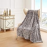Juicy Couture - Throw Blanket | Flower Grid | Plush
