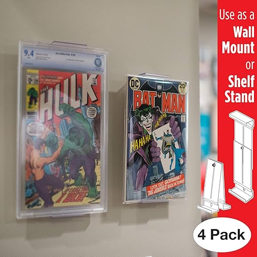 Comic Mount Comic Book Shelf Stand and Wall Mount, Invisible and
