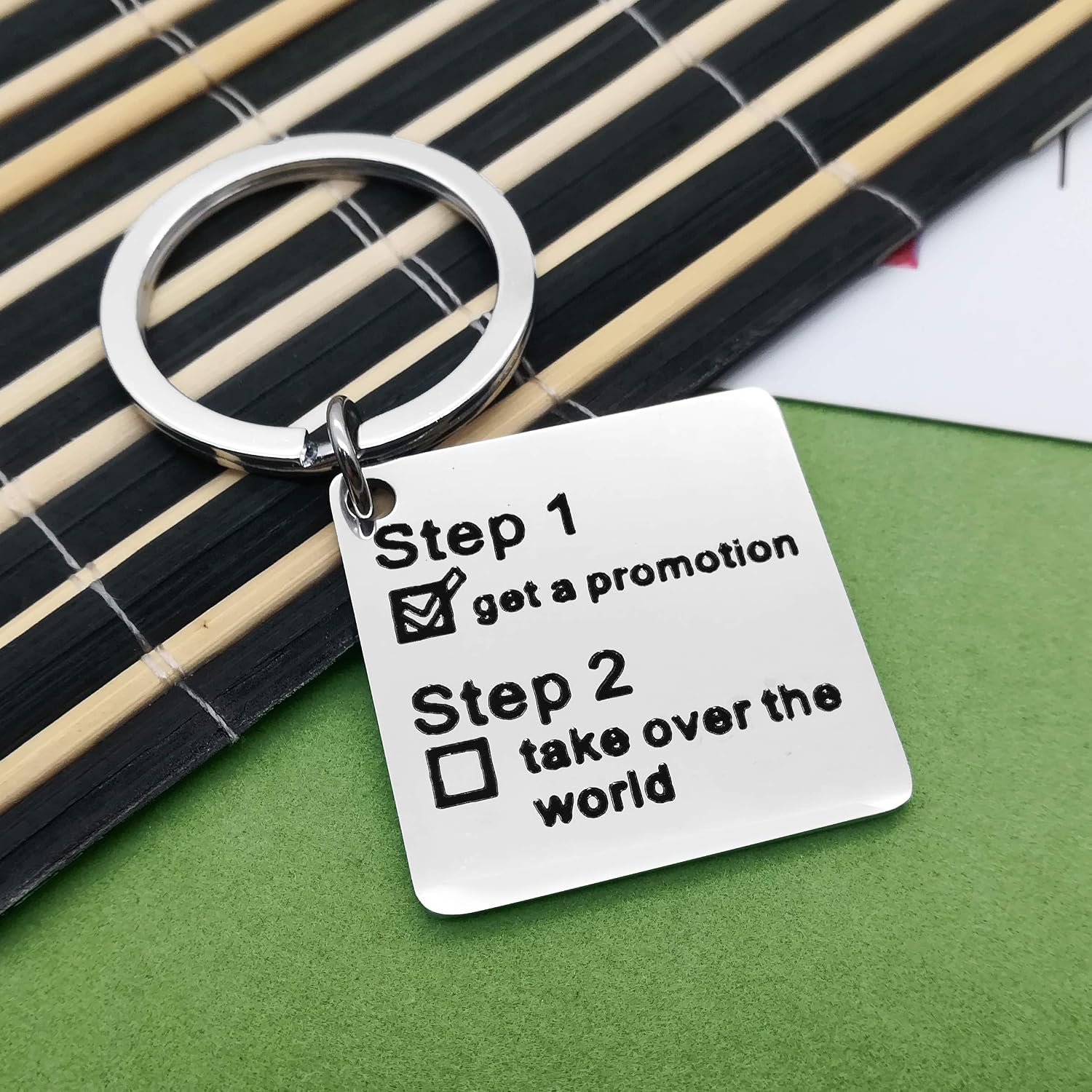 Funny New Job Gift Coworker Leaving Gift Job Promotion Gift Keyring Going Away Gifts Inspirational Gift Keyring for Colleague Boss Goodbye Friendship Keepsake Christmas Birthday Gift Office Gift - Image 3