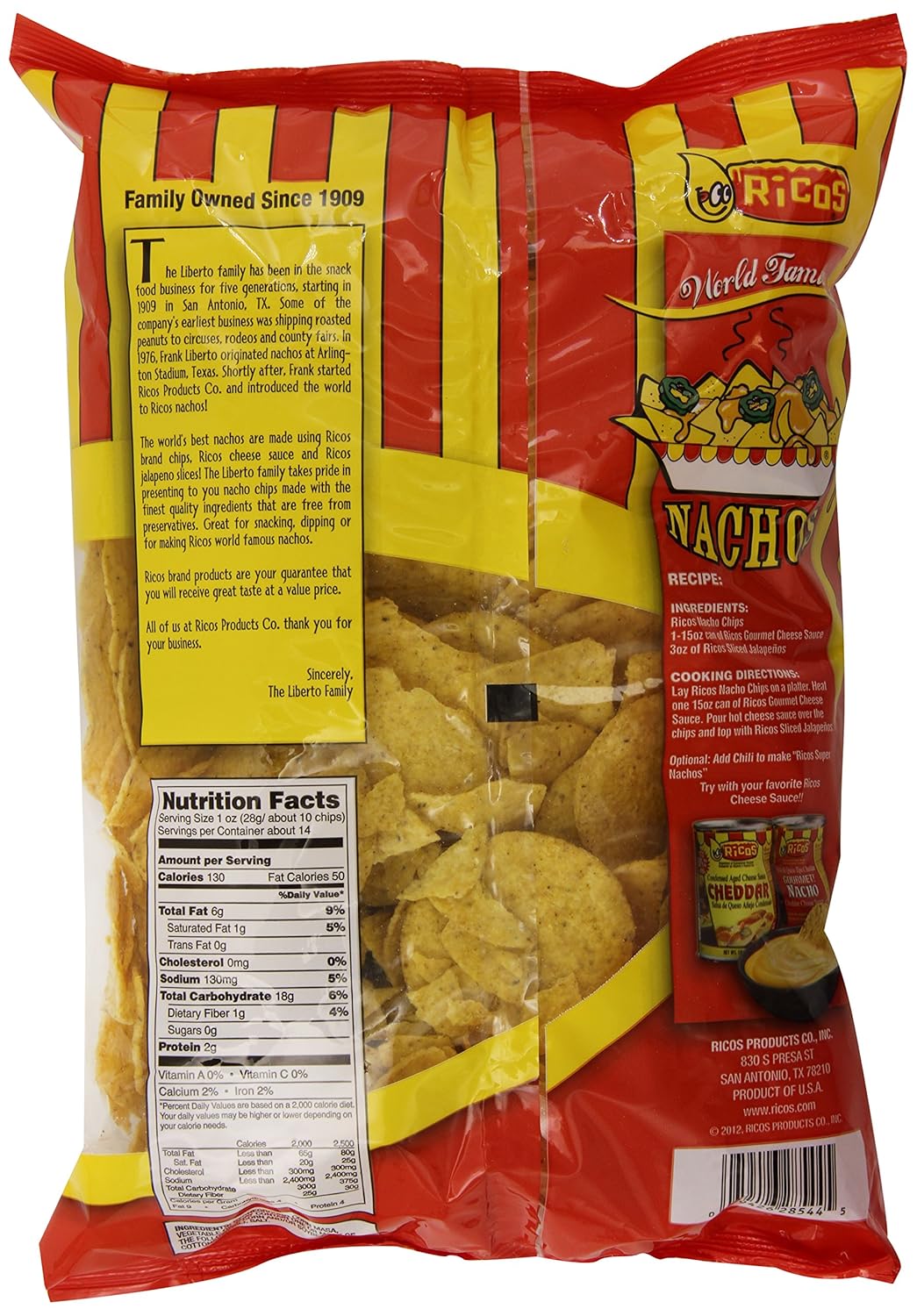 Ricos Nacho Cheese Sauce Nutrition Facts Blog Dandk