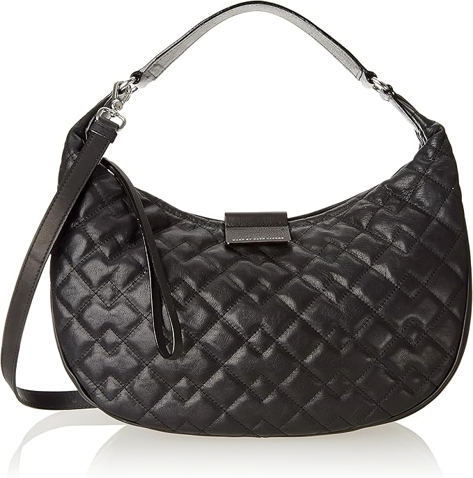 Marc by Marc Jacobs Moto Quilted Hobo Shoulder Bag, Black